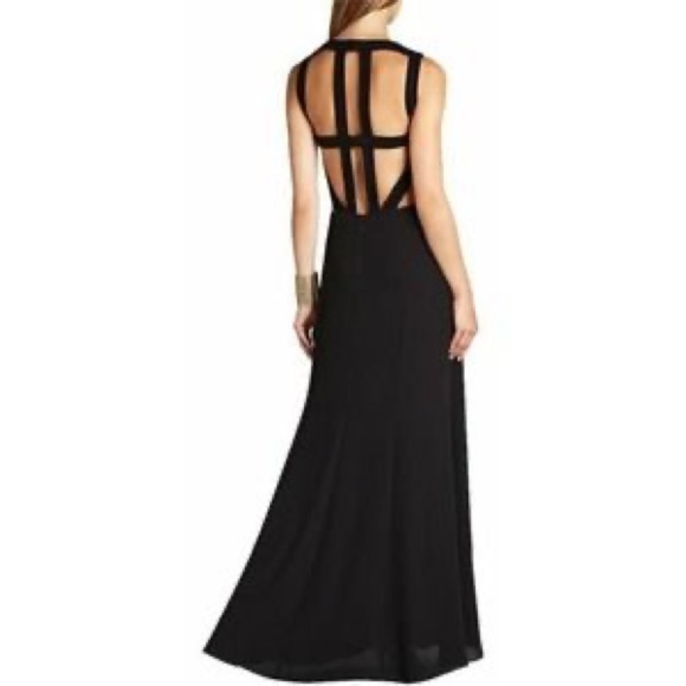NWOT BCBGMAXAZRIA Angelinah cage back gown